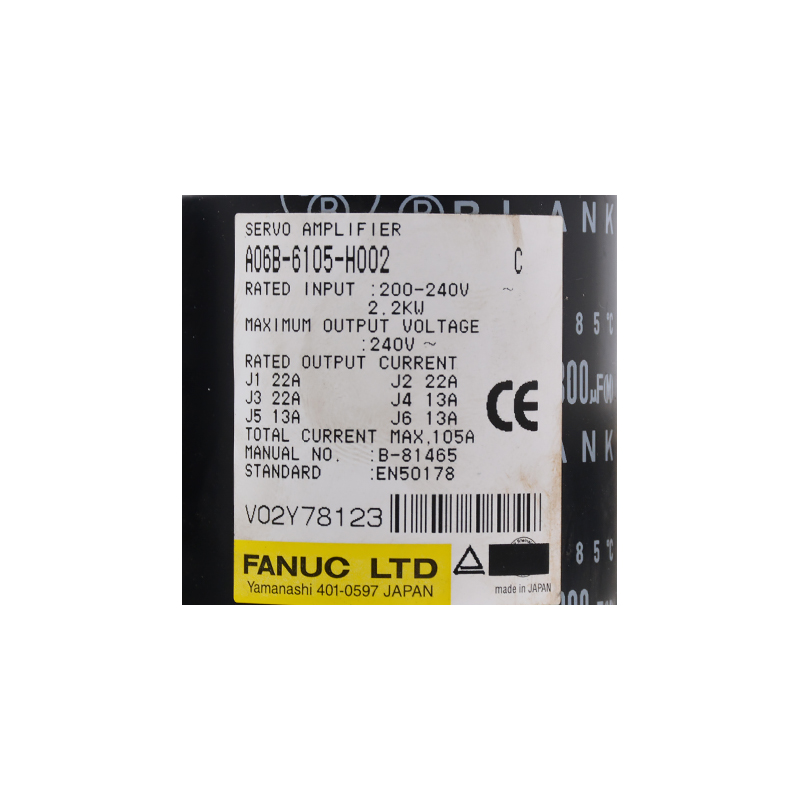 Hot sale Factory Fanuc Series Oi-Td - Japan original fanuc servo amplifier A06B-6105-H002– Weite detail pictures